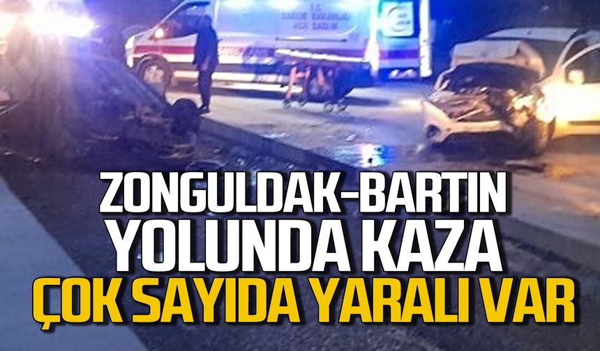 Zonguldak-Bartın kara yolunda kaza: Çok  sayıda yaralı var!