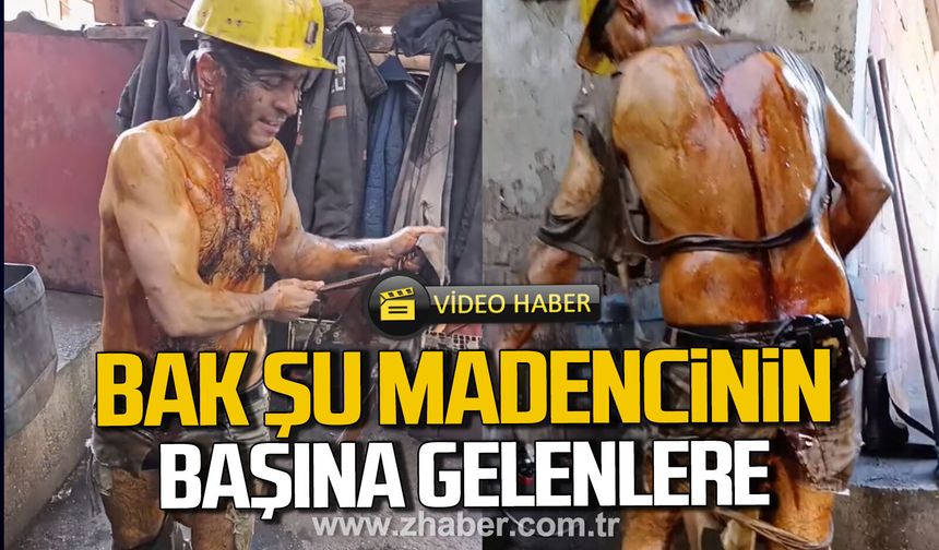Bak şu madencinin başına gelenlere.