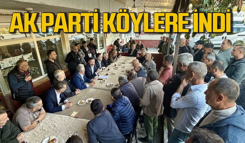 AK Parti Zonguldak’ın köylerine çıkarma yaptı
