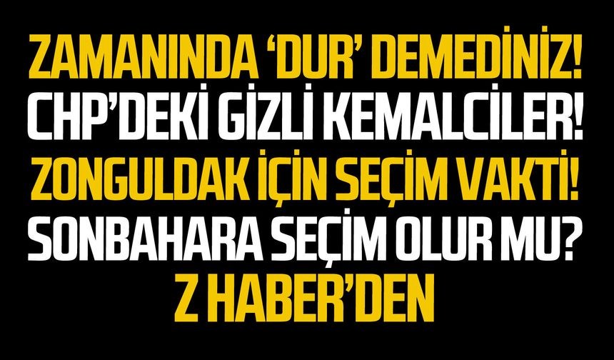 Zamanında ‘dur’ demediniz!