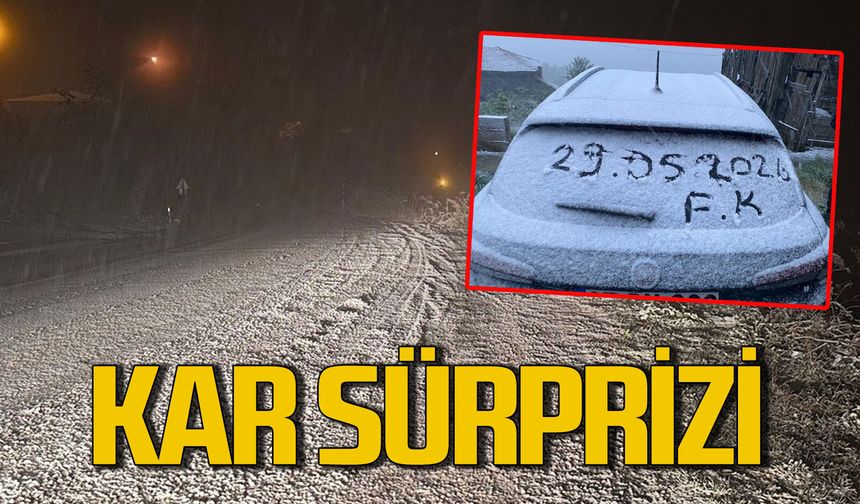 Mayıs ayının sonunda Kastamonu, Karabük ve Bartın'da kar sürprizi