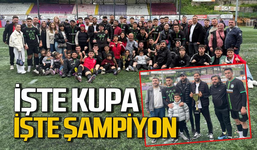 Şampiyonluk kolay gelmedi: İşte kupa işte şampiyon