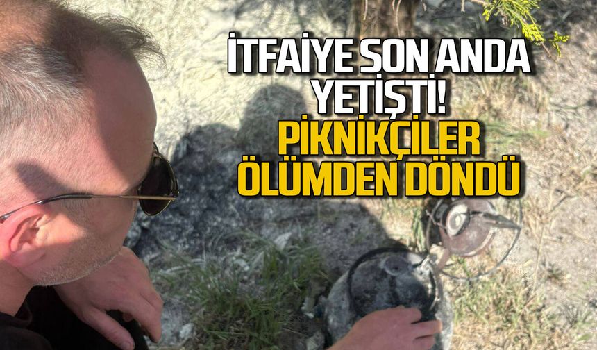 İtfaiye son anda yetişti... Piknikçiler ölümden döndü