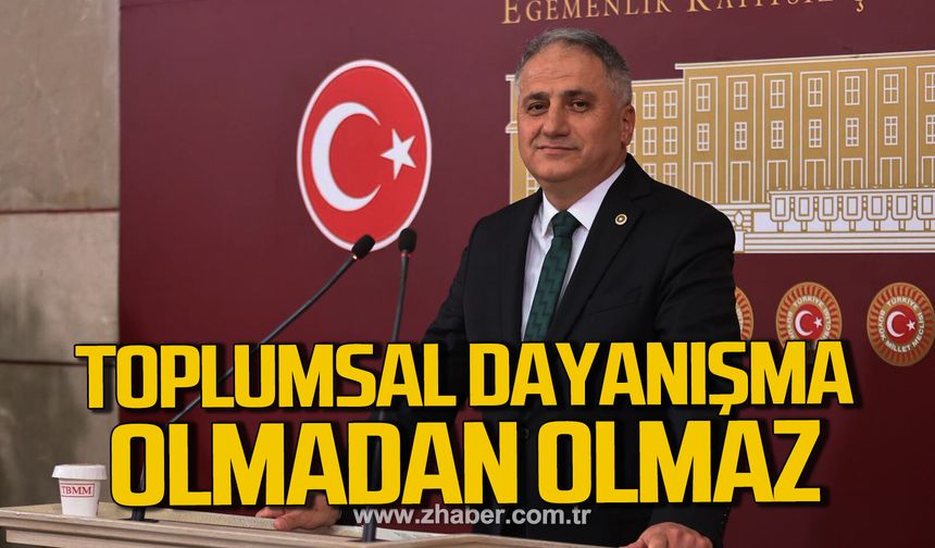 Saffet Bozkurt; "Toplumsal dayanışmamızı artırmasını diliyorum"