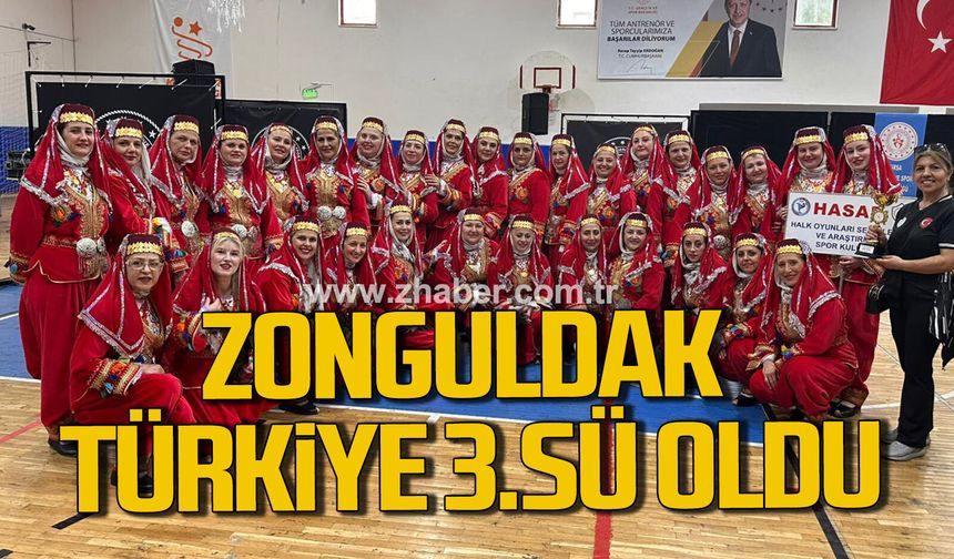 Zonguldak, Türkiye 3.sü oldu