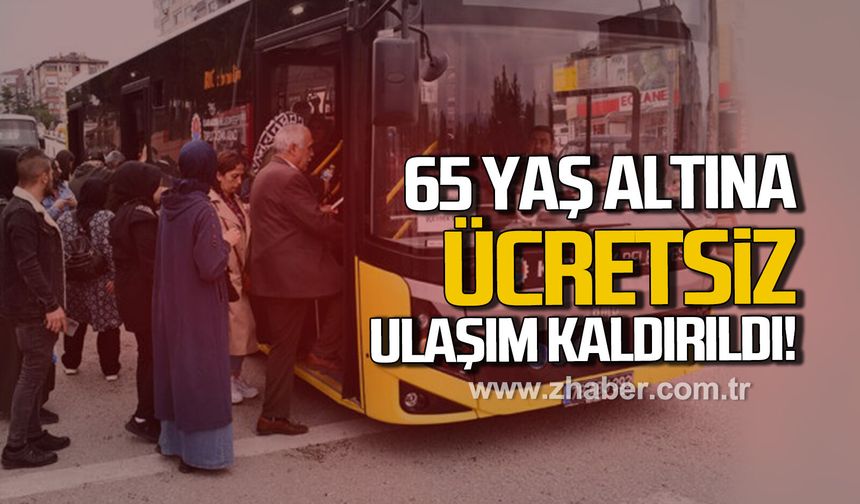 Karabük’te 65 yaş altına ücretsiz ulaşım kaldırıldı