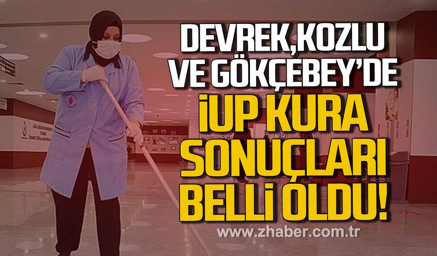 Devrek, Kozlu ve Gökçebey’de İUP kura sonuçları belli oldu