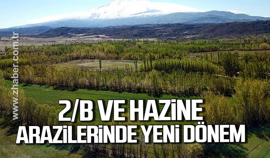 Mustafa Çağlayan duyurdu. 2/B ve hazine arazilerinde yeni düzenleme