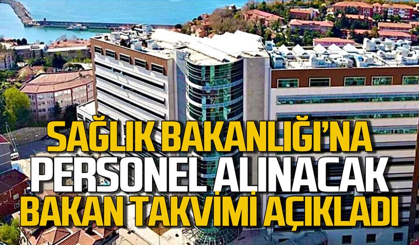 Sağlık Bakanlığı'na personel alınacak: Bakan takvimi açıkladı