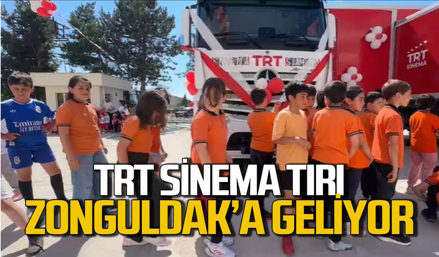 TRT Sinema Tırı Zonguldak'ta çocuklarla buluşuyor