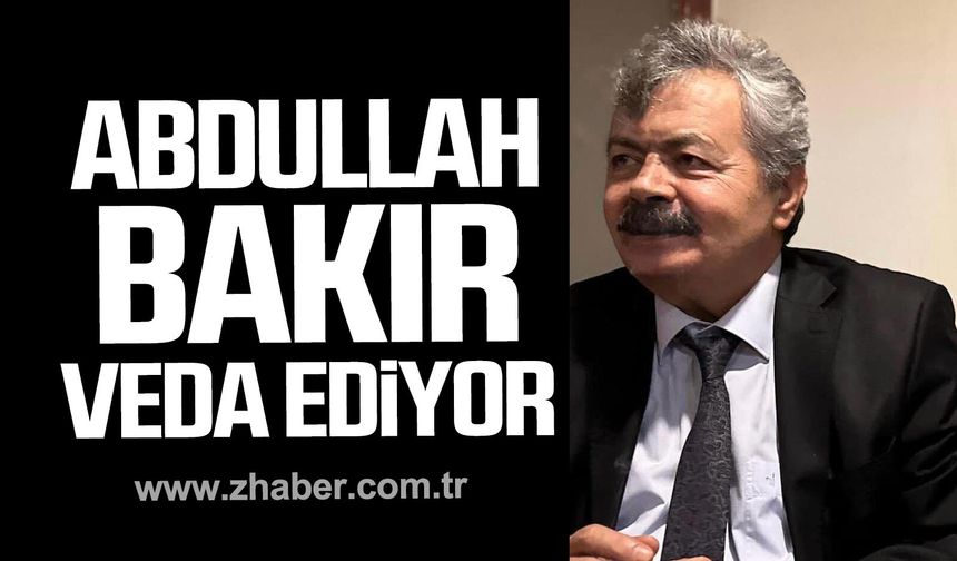 Zonguldak’ın sevilen sanatçı ve Bürokratı Abdullah Bakır emekli oluyor.