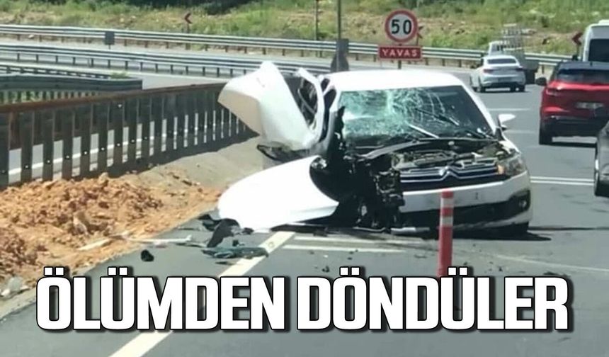 Zonguldak-Ereğli yolunda kaza: Ölümden döndüler