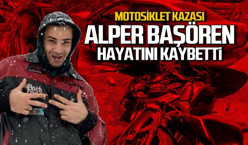Zonguldak Ankara yolunda motosiklet kazası... Alper Başören hayatını kaybetti
