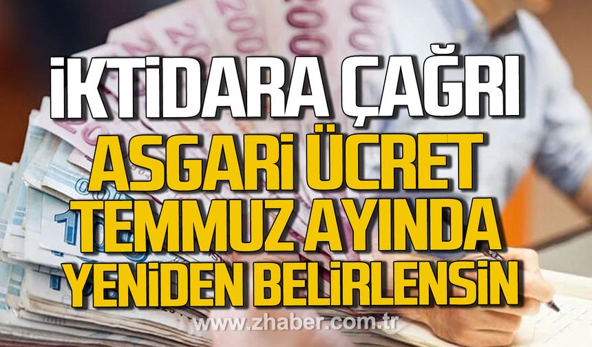Ali Topaloğlu'ndan iktidara çağrı. "Asgari ücret Temmuz ayında yeniden belirlenmeli"