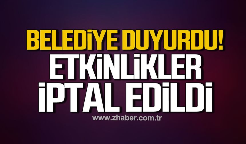 Zonguldak’ta kabotaj bayramı etkinlikleri iptal