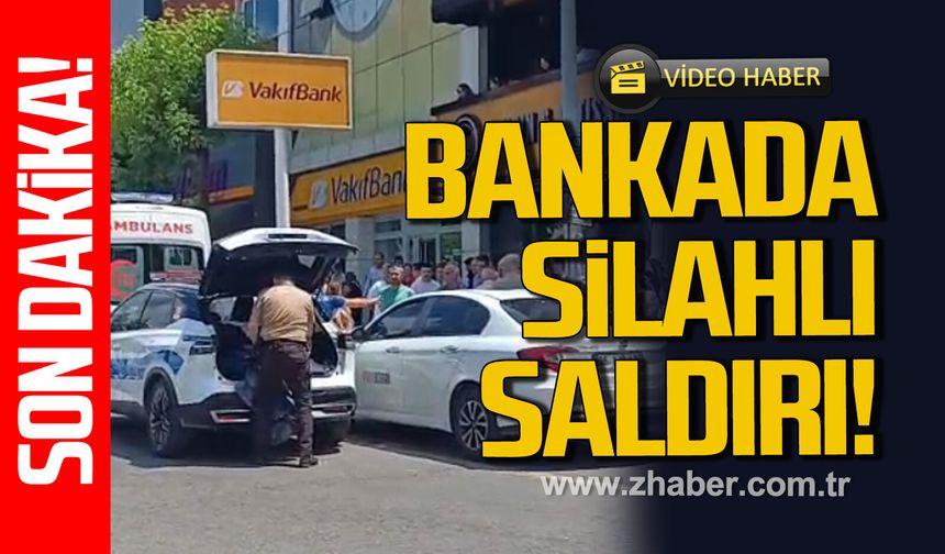 Zonguldak Vakıfbank Şubesinde silahlı olay
