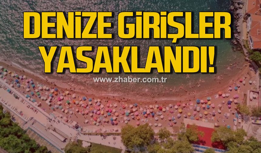 Zonguldak’ta denize girişlere fırtına yasağı