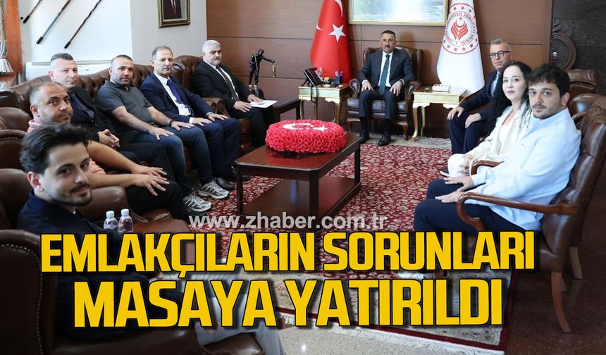 Emlakçıların sorunları masaya yatırıldı