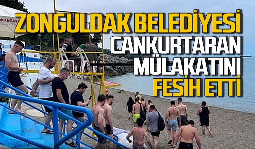 Zonguldak Belediyesi 6 cankurtaran mülakatını fesih etti