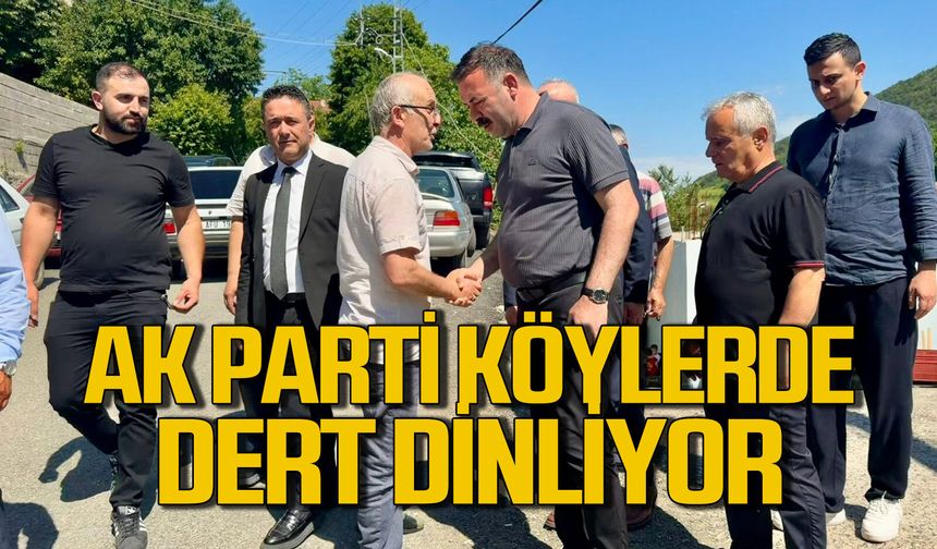 AK Parti köylerde vatandaşlarla buluştu, sorun dinledi