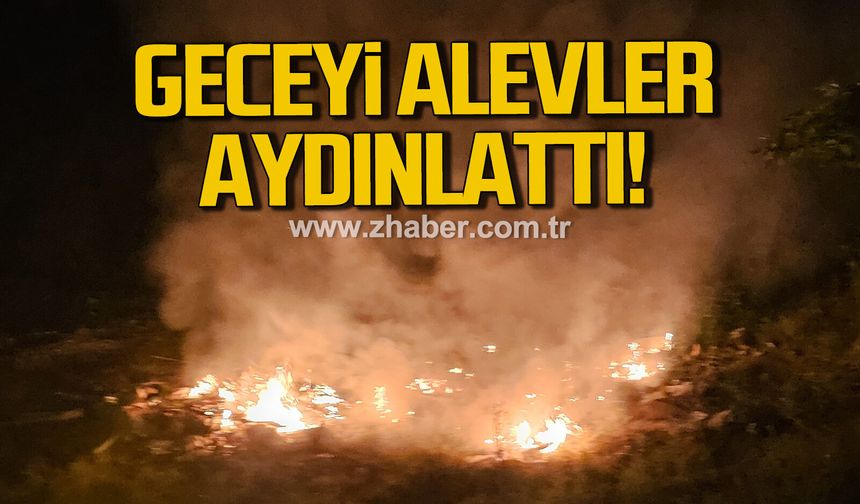 Kumluca'da yangın paniği