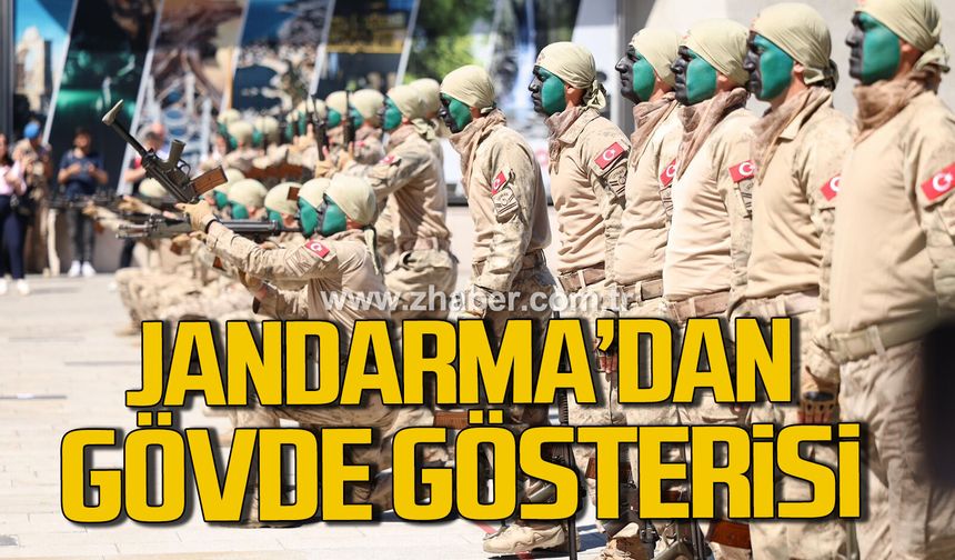 Zonguldak'ta jandarmanın 187. yıl kutlamalarına köpekler damga vurdu