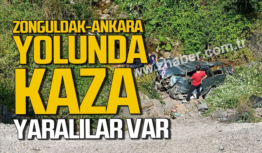 Zonguldak-Ankara yolunda kaza. Yaralılar var.