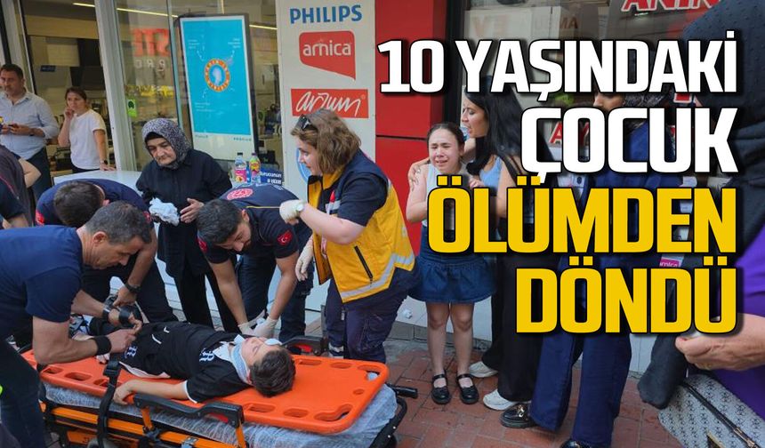 Motosiklet 10 yaşındaki çocuğa çarptı hastanelik etti