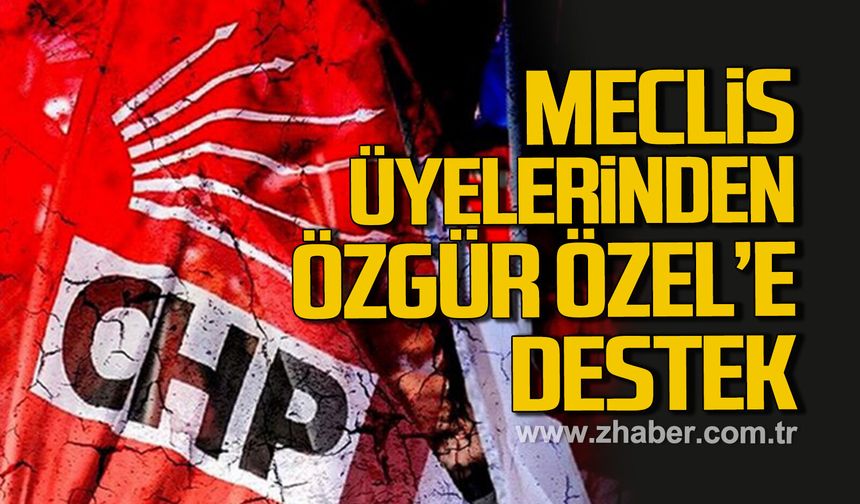 CHP Zonguldak İl Genel Meclisi üyelerinden Özgür Özel’e destek deklarasyonu