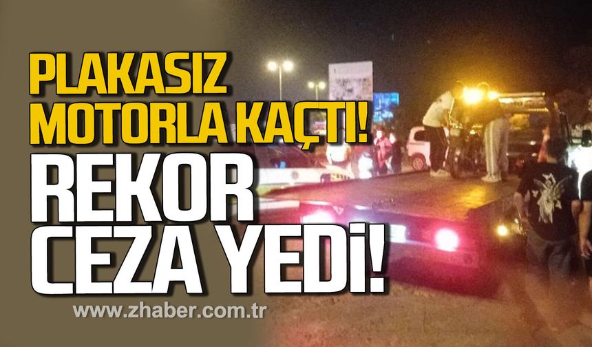 Zonguldak’ta ehliyetsiz sürücüye 280 Bin TL ceza