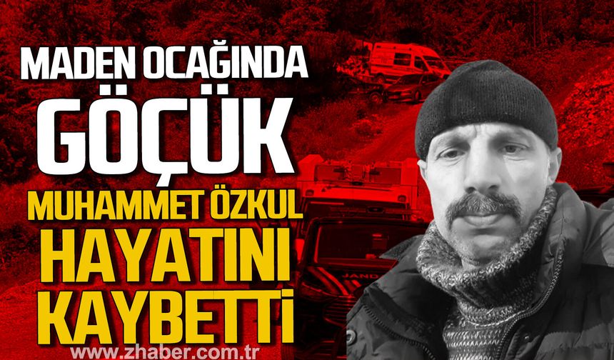 Bolu'da maden ocağında göçük. Muhammet Özkul hayatını kaybetti.
