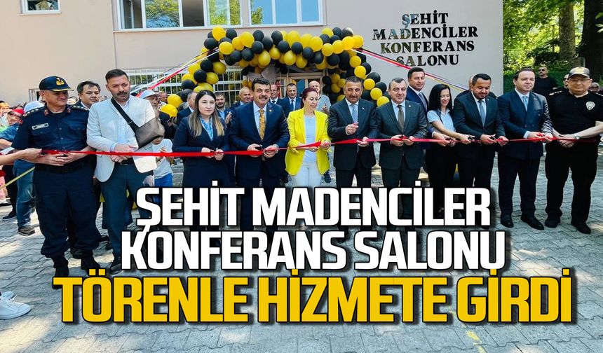 Şehit Madenciler Konferans salonu törenle açıldı