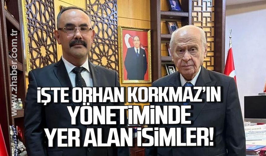 Orhan Korkmaz’ın yönetiminde yer alan isimler belli oldu