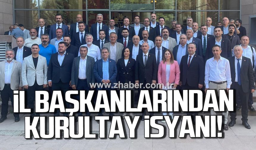 CHP İl Başkanlarından olağanüstü kurultay çağrısı