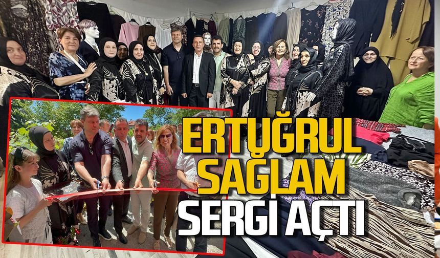 Ertuğrul Sağlam sergi açılışı yaptı sergide büyük ilgi gördü