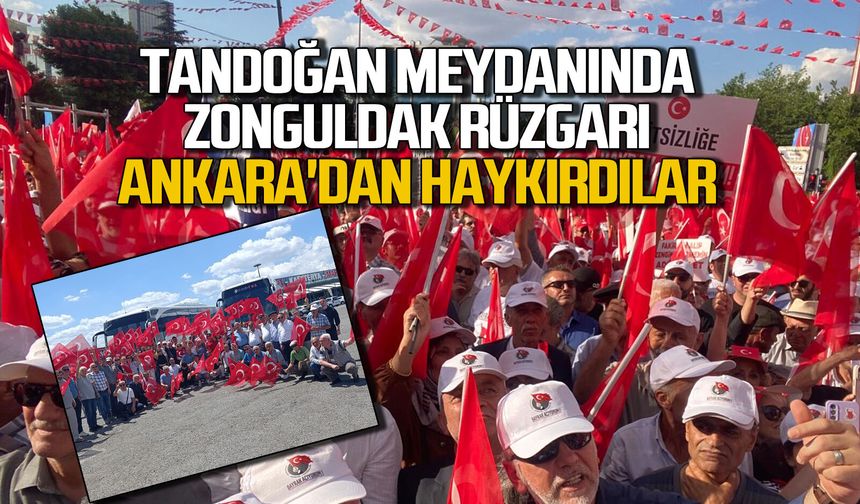 Ankara'dan haykırdılar... Tandoğan'da Zonguldak rüzgarı