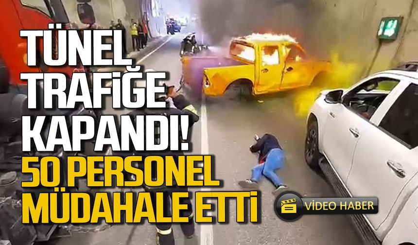 Bartın'da tünel içerisinde gerçeği aratmayan tatbikat
