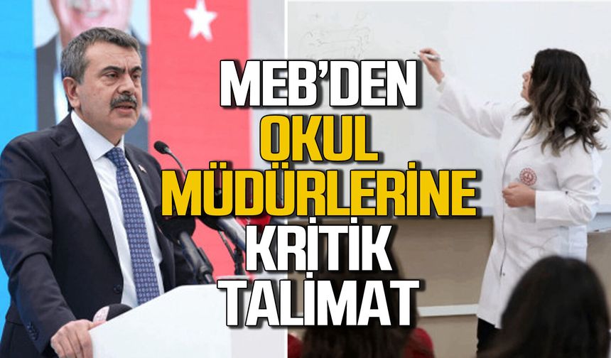 MEB'den Okul Müdürlerine Kritik Talimat: 30 Haziran'a kadar tamamlanacak