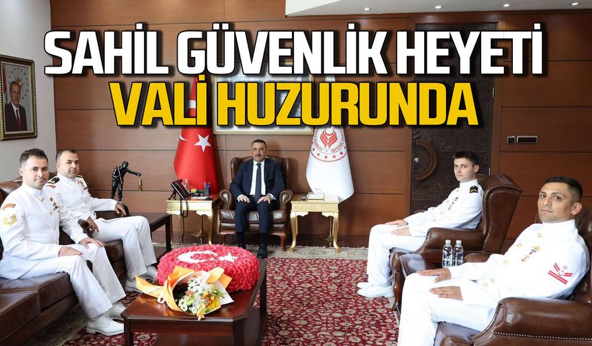 Sahil Güvenlik heyeti Vali huzurunda!