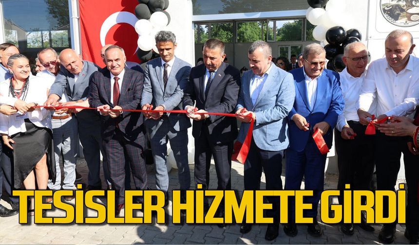Sosyal tesisler törenle hizmete girdi