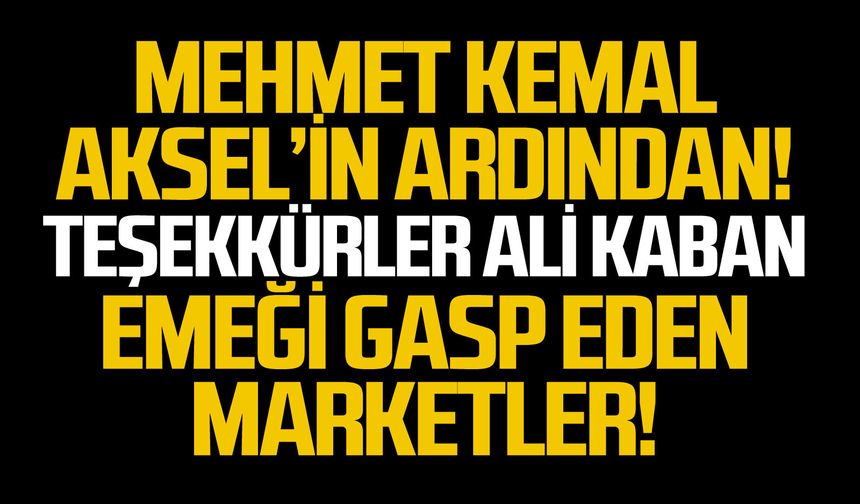Mehmet Kemal Aksel’in ardından!