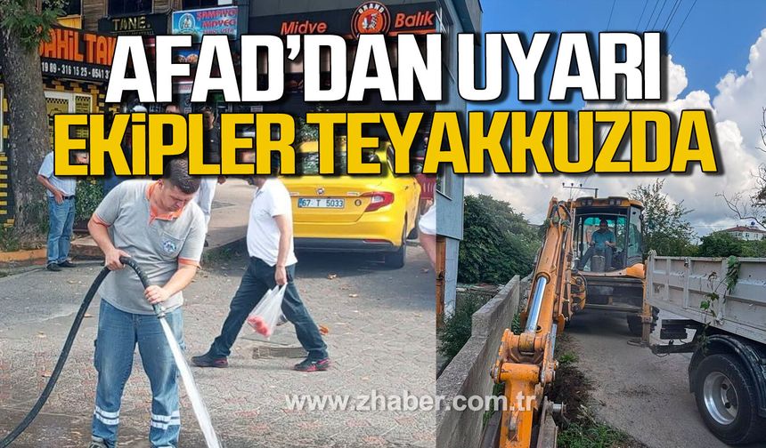 AFAD'dan uyarı. Kdz. Ereğli Belediyesi su taşkınlarına karşı teyakkuzda.