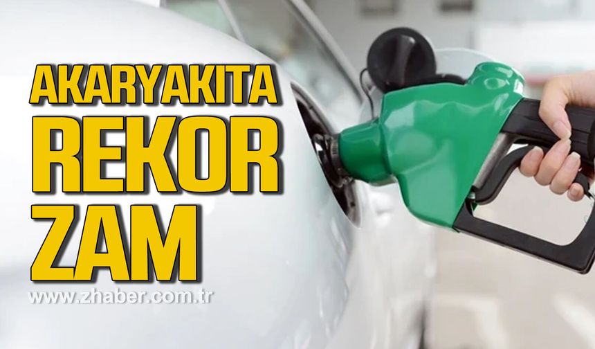 Akaryakıta rekor zam