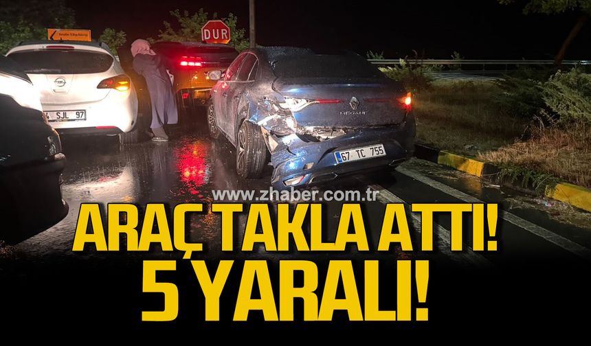 Alaplı Akçakoca yolunda kaza;5 yaralı