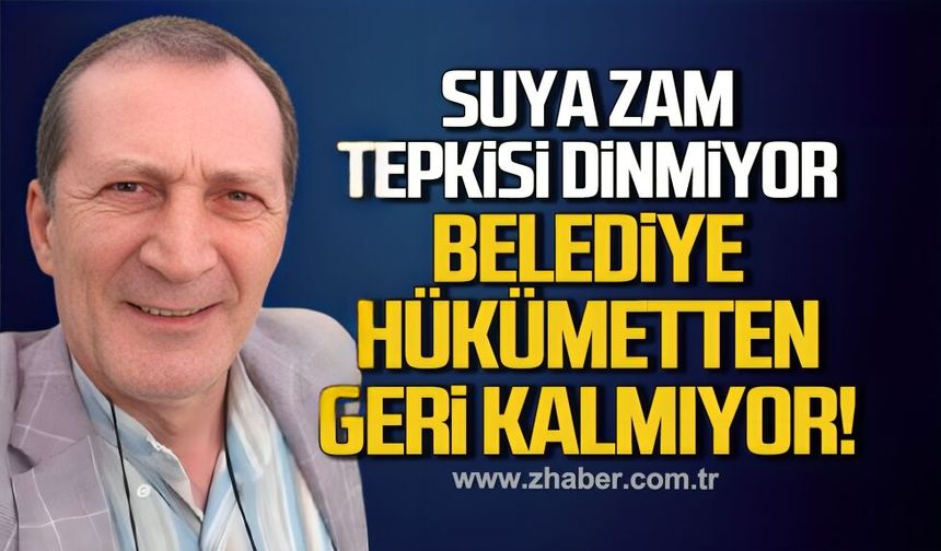Zonguldak’ta zam tepkisi: "Belediye hükümetten geri kalmıyor"