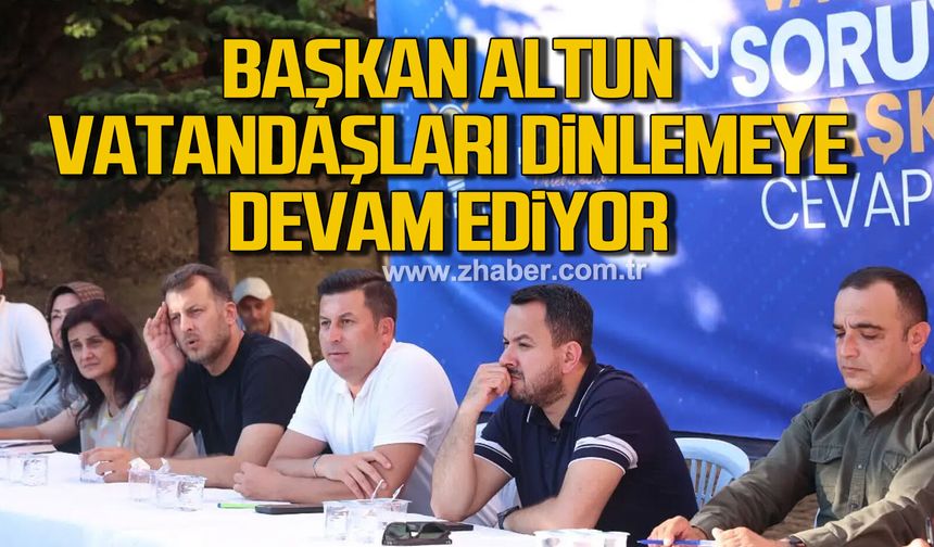 Başkan Kamil Altun Kilimli’de vatandaşla buluştu