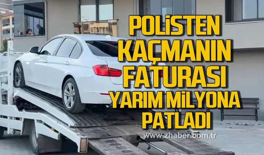 Polisten kaçmanın faturası yarım milyona patladı