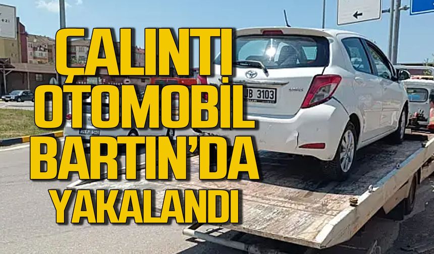 Çalıntı araç Bartın'da yakalandı