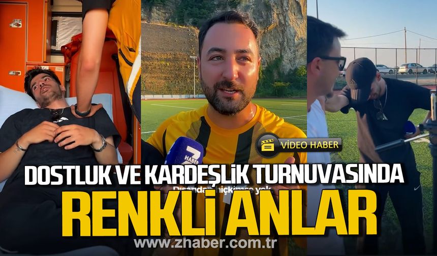 Dostluk ve kardeşlik futbol turnuvasında renkli anlar.