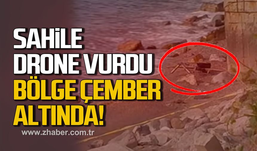 Filyos sahilinde askeri donanımlı drone bulundu